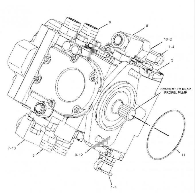 erpillar Fan Radiator RM300 RM500 Piston Motor Group 2307965 Hydraulic ...