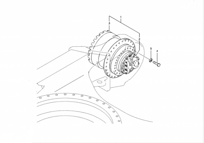 Belparts Fina Drive Assy For EC240B Travel Final Drive Assy 14528734