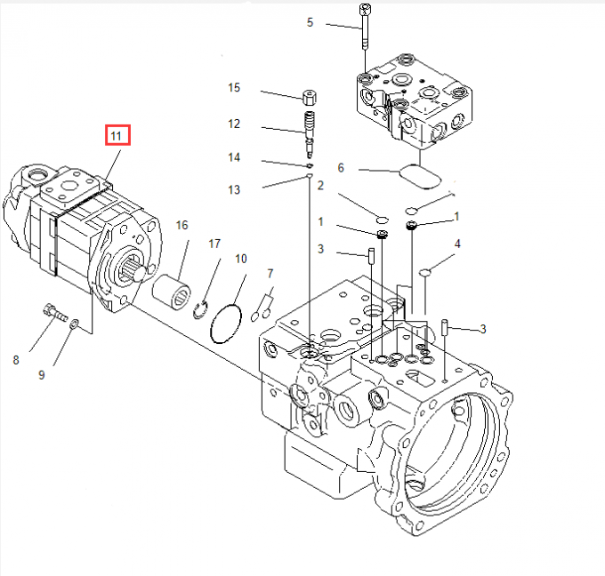 Belparts Hydraulic Gear Pump For Komatsu PC786EO Excavator Hydraulic