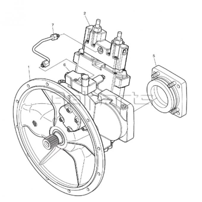 Belparts Excavator Hydraulic Pump For Doosan DX180LC3 40091400108