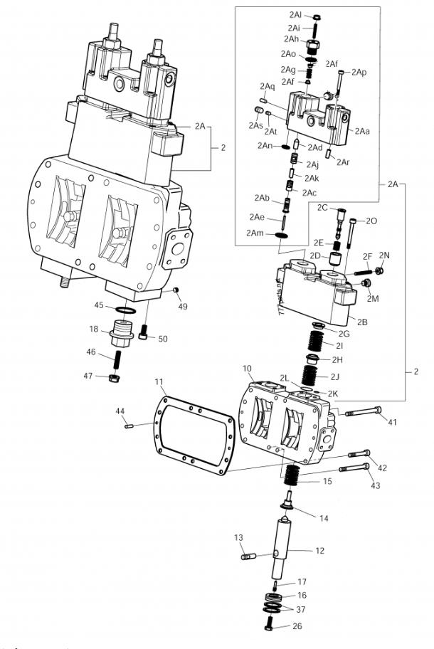 Belparts Excavator Hydraulic Pump For Doosan DX180LC3 40091400108