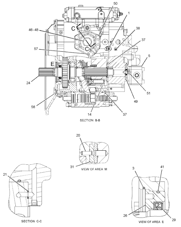 Belparts Excavator Hydraulic Pump Parts For E320C E320D 2726955 Pump