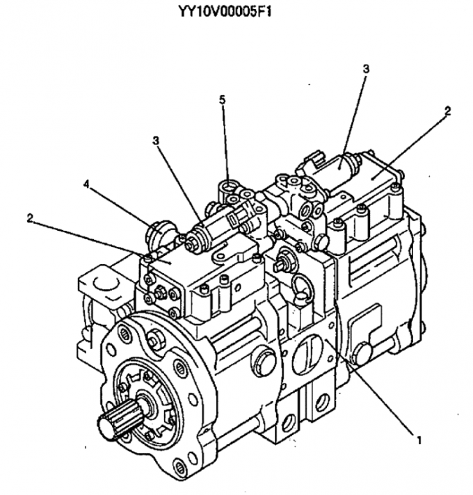 YX10V00003F1 K3V63DTP-0E01/0E02 Excavator Hydraulic Pump For Kobelco SK135SR  SK115SRDZ 0