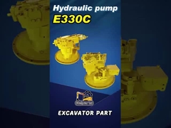 E330c excavator hydraulic main pump assy video all-round display