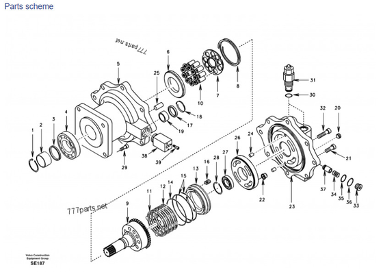 Volvo Swing Motor EC360 SA8230-31780 slewing motor for excavator parts