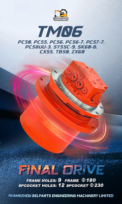 Excavator Parts TM06 GM06 PC60-5 Final Drive SK50 YC60 PC55 PC56 PC56-7 Travel Motor
