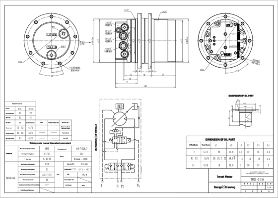 Engineering Machinery Equipment Final Drive PC14R2 PC15R8 PC07 For Hitachi ZX18 IHI 10F2 TM01 Hydraulic Travel Motor