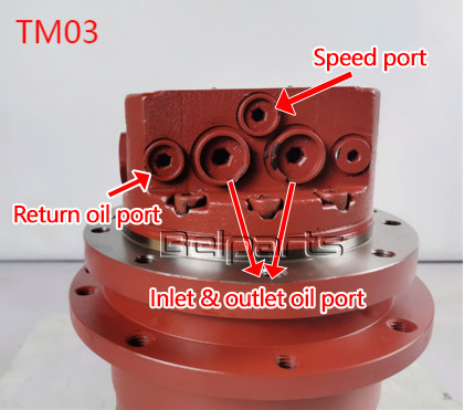TM03 Excavator Parts EX35 ZX30CLR FH35.2 EX30.2 EH22.2 Travel Motor Assy For Hitachi