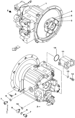 Excavator K3V112DP-XDPR-9Y00 Main Pump CX210B KRJ17131 Hydraulic Pump Assembly