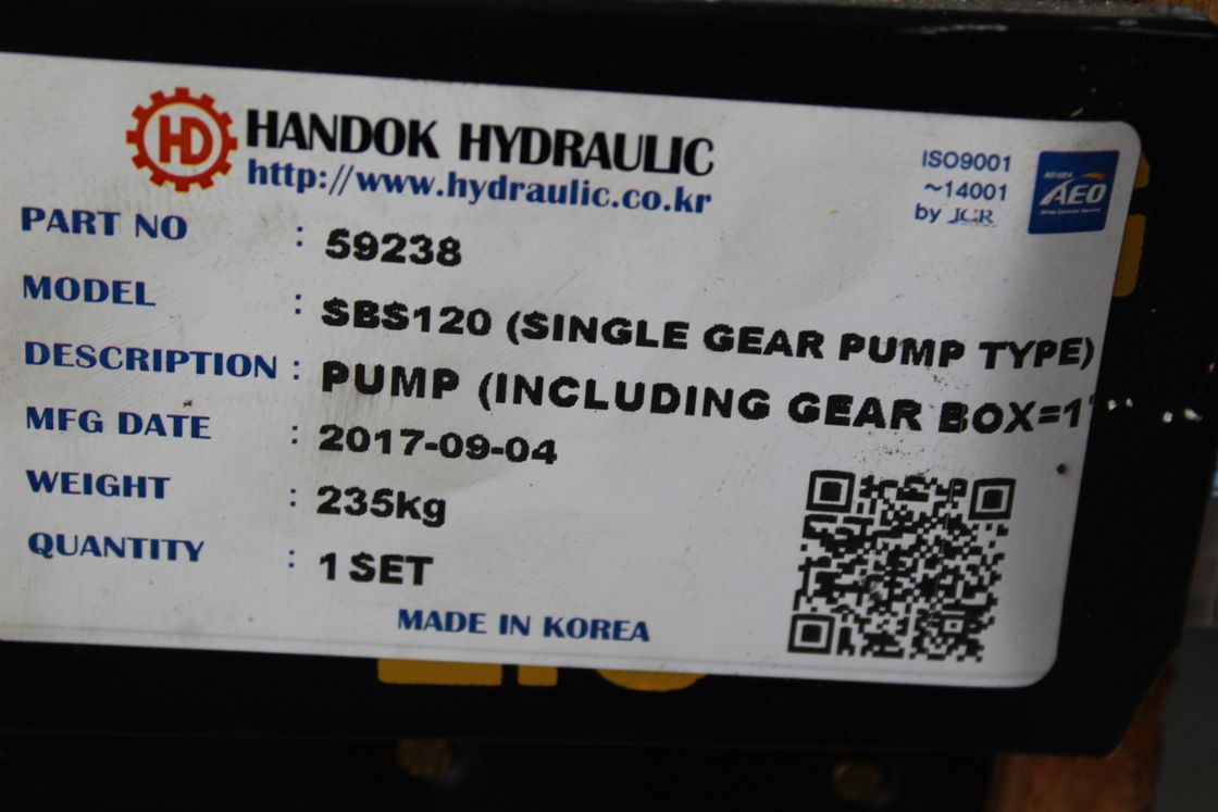 Handok Brand SBS120 Excavator Hydraulic Pump Steel Material For E323C E323D
