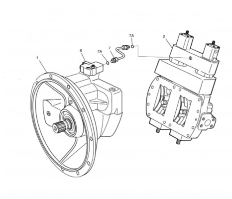 DX340 LG365 Excavator Main Pump A8V0200LA1KH2 Hydraulic Pump K1004522B K1004522C