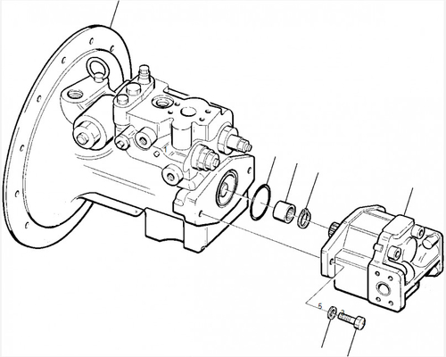 Pc78-6 Pc78us Pc78 Pc75r-2 Belparts Excavator Main Pump 708-3T-00140 708-1W-00310 Hydraulic Pump For Komatsu