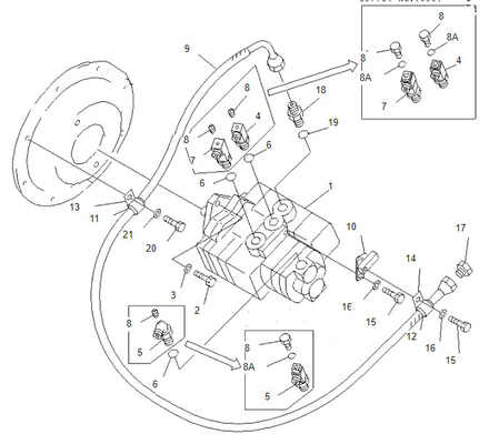 Pc50mr-2 Pc50 Pc50uu-2 Pc55 Pc58 Belparts Excavator Main Pump 708-3S-00461 20U-60-21210 Hydraulic Pump For Komatsu