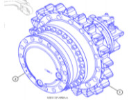 Excavator E320 320 Travel Gearbox 511-6006 511-6007 571-4032 Travel Reduction Gear