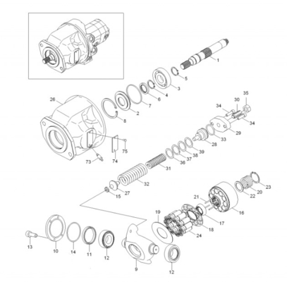 Excavator Main Pump R55-7 R60 Hydraulic Pump 31M8-10020 31M8-10021 For Hyundai