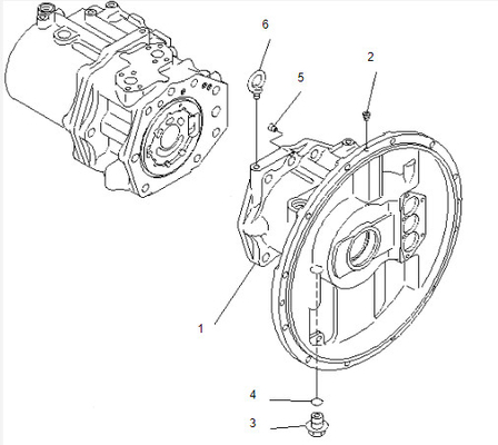 Belparts Excavator Main Pump PC300-6 Hydraulic Main Pump 708-2H-00110 708-2H-00181 708-2H-00131 For Komatsu