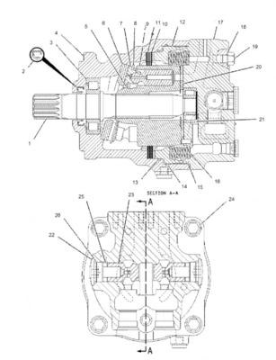 Belparts Excavator Travel Motor Assy E330 E336D Final Drive Assy 2697839 2697838 2716376