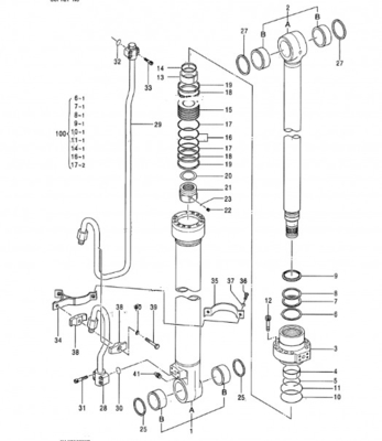 Belparts Excavator Hydraulic EX300-5 EX300LC-5 EX330LC-5 Boom Arm Bucket Cylinder Assy For Hitachi 9164874 9176242