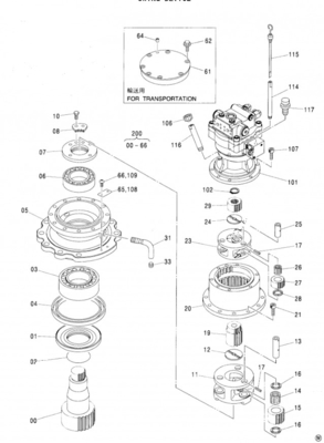 ZX120-3 ZX135US-1 Swing Motor For Hitachi Hydraulic Spare Parts 9177550 9196961