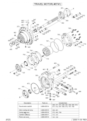 Belparts Excavator R360LC-7 R360LC-7A R360LC-9 Final Drive Assembly 31NA-40010 31NA-40020 31QA-40020 Travel Motor