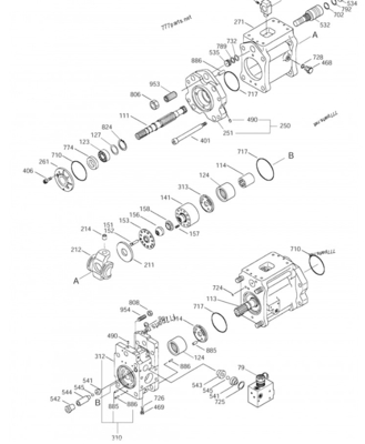 Doosan SOLAR 225LC-V 401-00356A excavator main pump Buy Excavator Hydraulic Pump Online