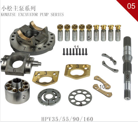 HPV35 HPV55 HPV70 HPV75 HPV132 HPV14 HPV140 HPV165 Hydraulic Main Pump Set Plate Piston Shoe Cylinder Block Valve Plate