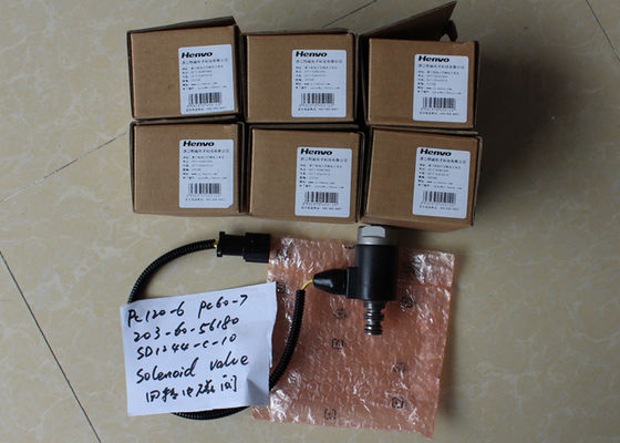 PC120-6 PC60-7 Solenoid Valve Excavator Spare Parts 203-60-56180 SD1244-C-10